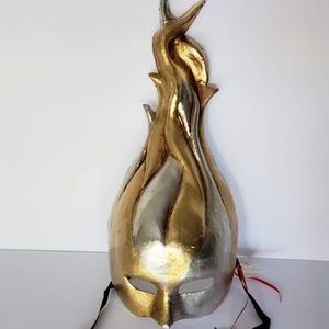 Vintage Venetian FLAME Mask (handmade in Italy)